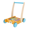 New Multifunction Educational Learning Activity Children Tiger Wooden  Baby Push Walker Toy For Kids